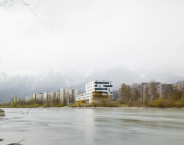 Promenade / river bank / nursing home in Innsbruck