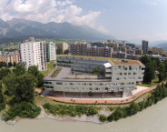 Promenade / river bank / nursing home in Innsbruck